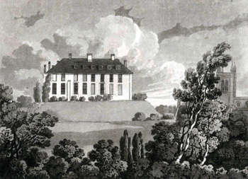 X254-88-201 Odell Castle in 1811 by Thomas Fisher